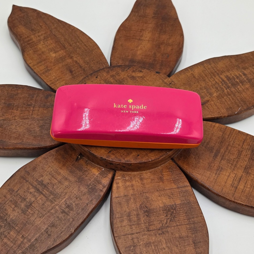 Kate Spade Women Hard Shell Glasses Case ONLY Pink Orange